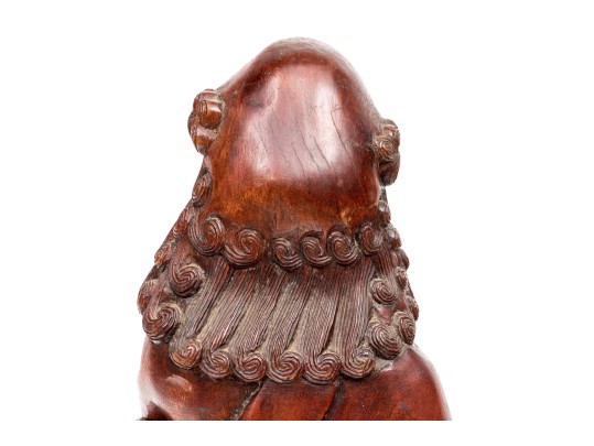 Chinese Carved Wood Figure Of An Immortal