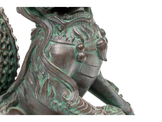 Pair Of Decorative Resin Foo Dogs