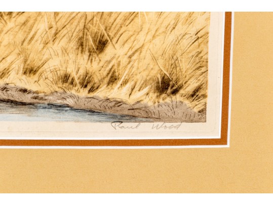 Paul Wood Pencil Signed Etching 