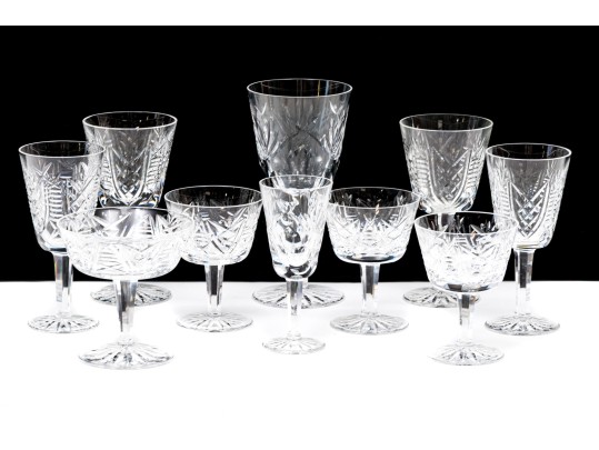 Assembled Set Of Waterford Crystal Stemware