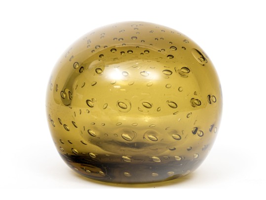 Four Fabulous Artisanal Hand-blown Glass Paperweights