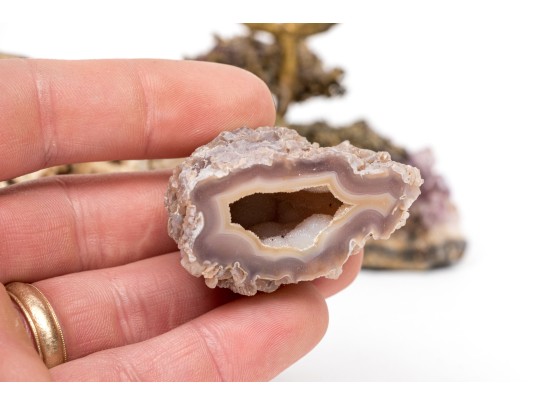 Collection Of Geodes And Decorative Objects
