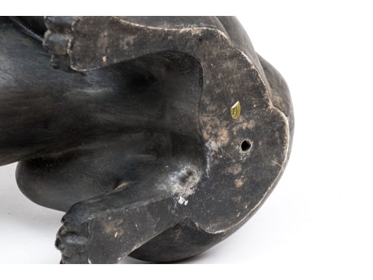 Resin Figure Of A Seated Labrador Dog