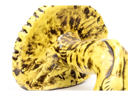 Mid Century Pottery Lion 