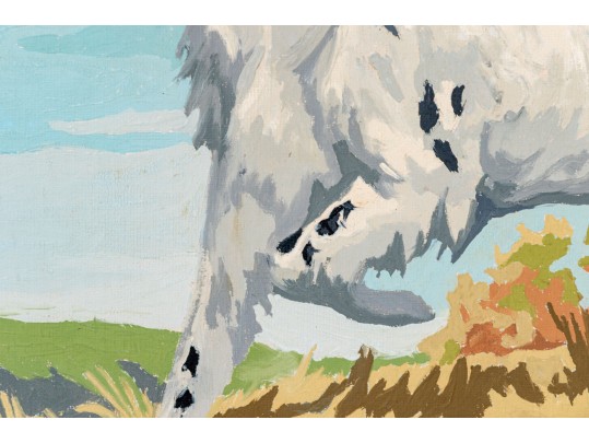 Adorable Paint By Numbers On Board, English Setter In Landscape