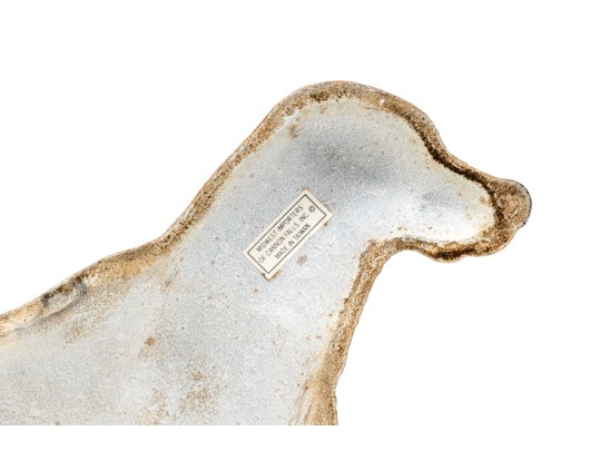 Decorative Painted Iron Golden Retriever Door Stop