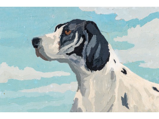 Adorable Paint By Numbers On Board, English Setter In Landscape