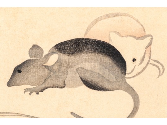 Ogata Korin (1658-1716) Woodblock Restrike Print, 