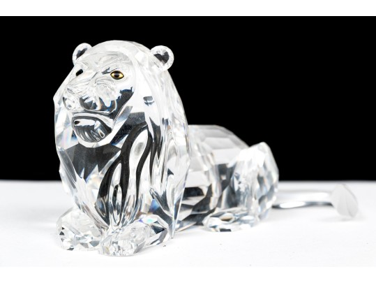 Swarovski Crystal Recumbent Lion