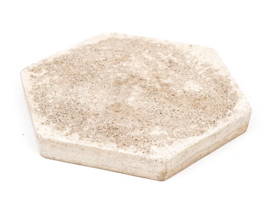 Slag Glass Mosaic Stepping Stone Of A Dog On Profile