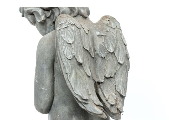 Garden Sculpture Putti With Frog