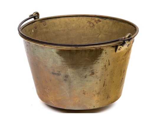 19th C. HW Hayden Ansonia Brass Co. Pail