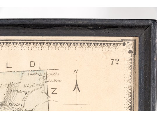 Antique Map Sturbridge And Southbridge