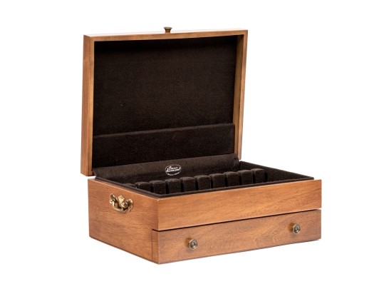 Flatware Hinged Case With Drawer