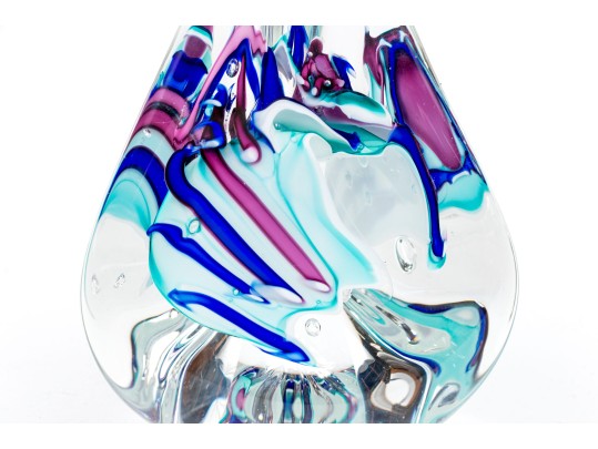 Michael Schmidt And Sonia Rhea Art Glass Paperweight, 1992