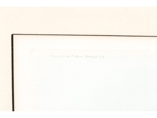 Boris O'Klein Pencil Signed Color Etching