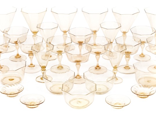 35 Piece Mid Century Murano Glass Service
