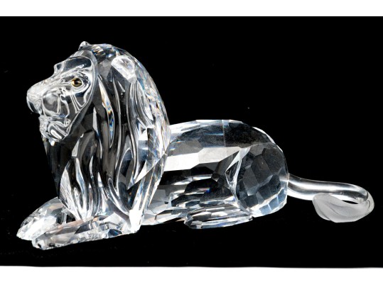 Swarovski Crystal Recumbent Lion