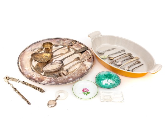 Group Of Silverplate And Other Table Wares