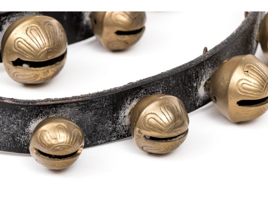 Festive Leather And Brass Sleigh Bells