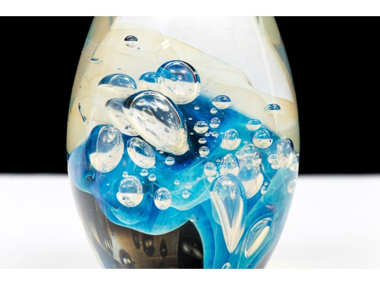 Robert Eickholt (American [OH], B. 1947) Duo Of Art Glass Paperweights