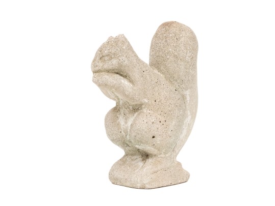 Vintage Cast Stone Squirrel