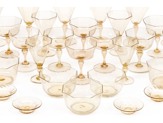 35 Piece Mid Century Murano Glass Service