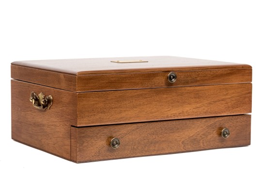 Flatware Hinged Case With Drawer