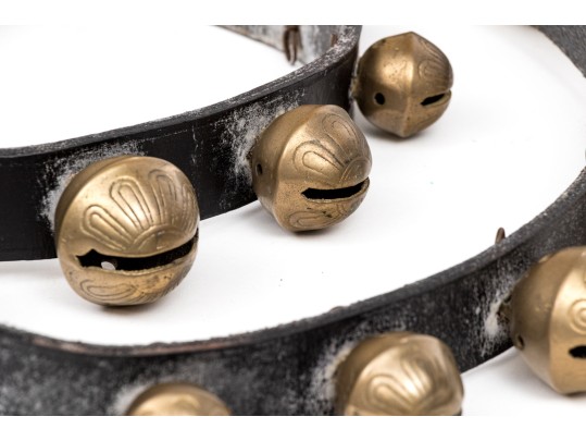 Festive Leather And Brass Sleigh Bells