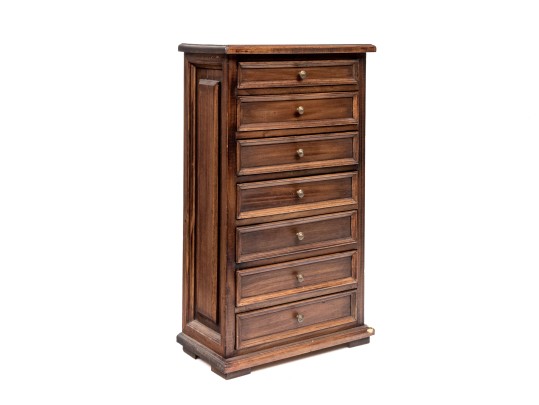 Seven Drawer Graduated Jewelry Cabinet