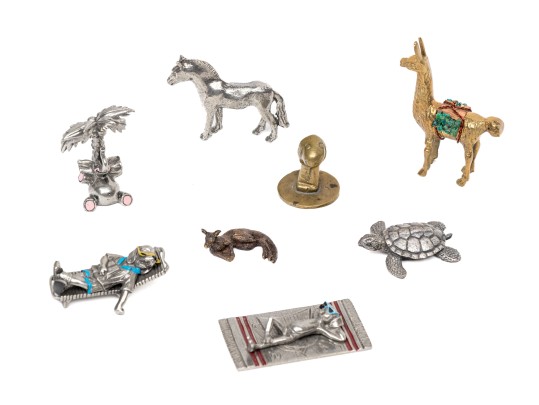 Playful Collection Of Assorted Metal Decorative Objects