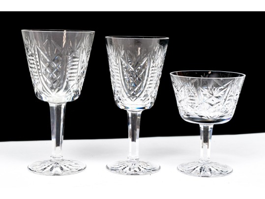 Assembled Set Of Waterford Crystal Stemware