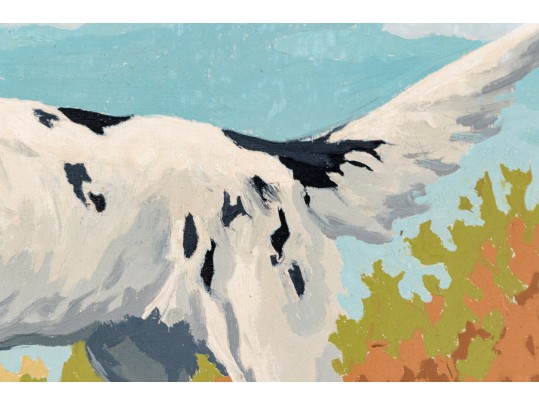 Adorable Paint By Numbers On Board, English Setter In Landscape