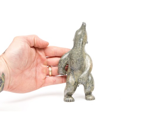 Carved Inuit Stone Figure Of A Bear (UPDATED)