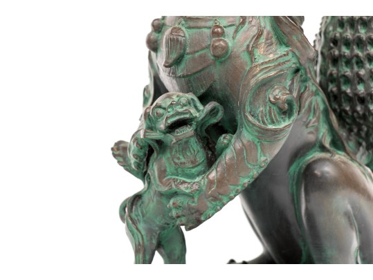 Pair Of Decorative Resin Foo Dogs