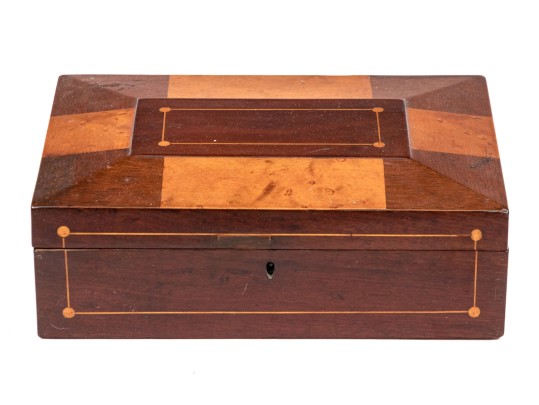 19th Century Specimen Marquetry Jewelry Box