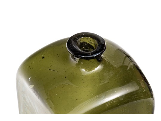 Three 18th Century Hand Blown Glass Gin Bottles