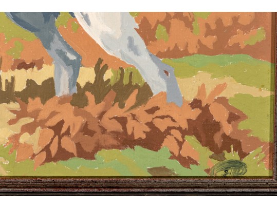 Adorable Paint By Numbers On Board, English Setter In Landscape