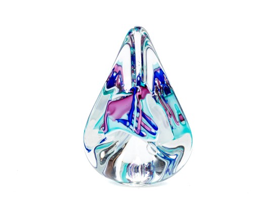 Michael Schmidt And Sonia Rhea Art Glass Paperweight, 1992