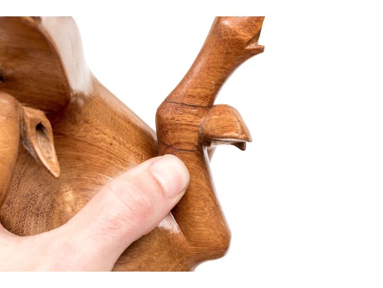 Decorative Carved Wood Water Buffalo