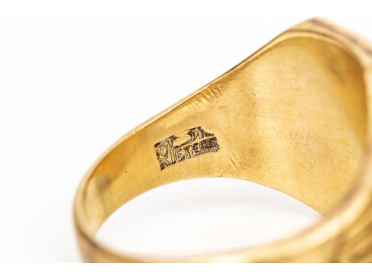 10k 1928 School Ring And Wing Pin