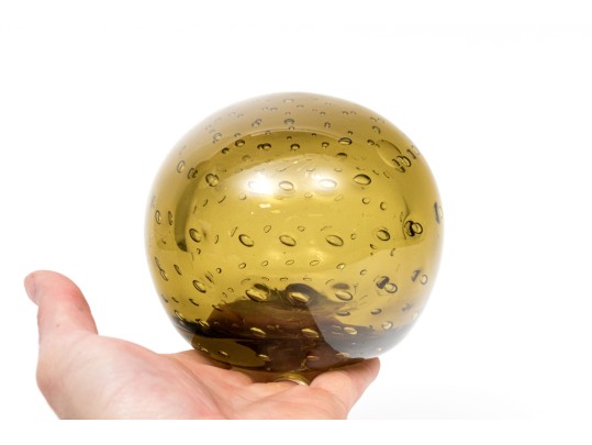 Four Fabulous Artisanal Hand-blown Glass Paperweights