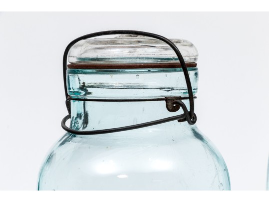 Collection Of Four Vintage Glass Bottles
