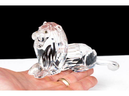 Swarovski Crystal Recumbent Lion