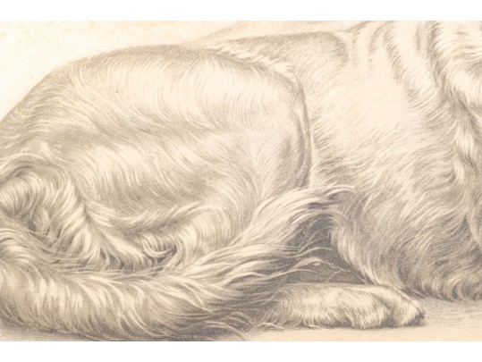 Leon Danchin (French, 1887-1938) Ltd. Ed. Lithograph, English Setters 