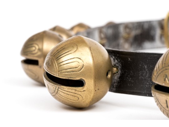 Festive Leather And Brass Sleigh Bells