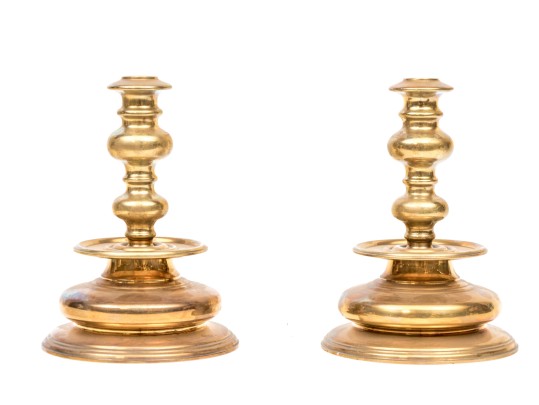 Pair Of Handsome Brass Candlesticks