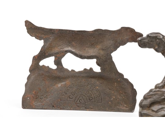 Pair Of English Setter Form Cast Bookends