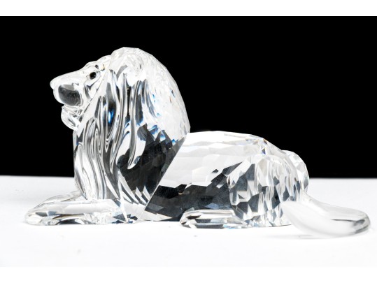 Swarovski Crystal Recumbent Lion