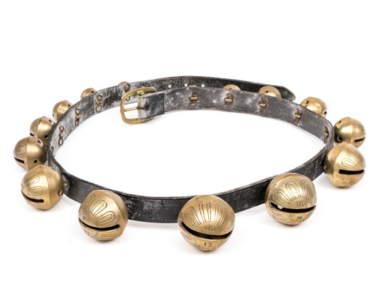 Festive Leather And Brass Sleigh Bells